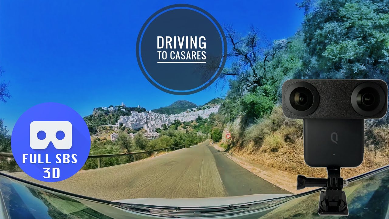 [4K][3D Full-SBS] Driving to Casares, Spain (Kandao Qoocam 3 Ultra)