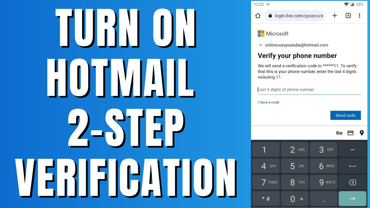 How To Set Up Hotmail 2-Step Verification