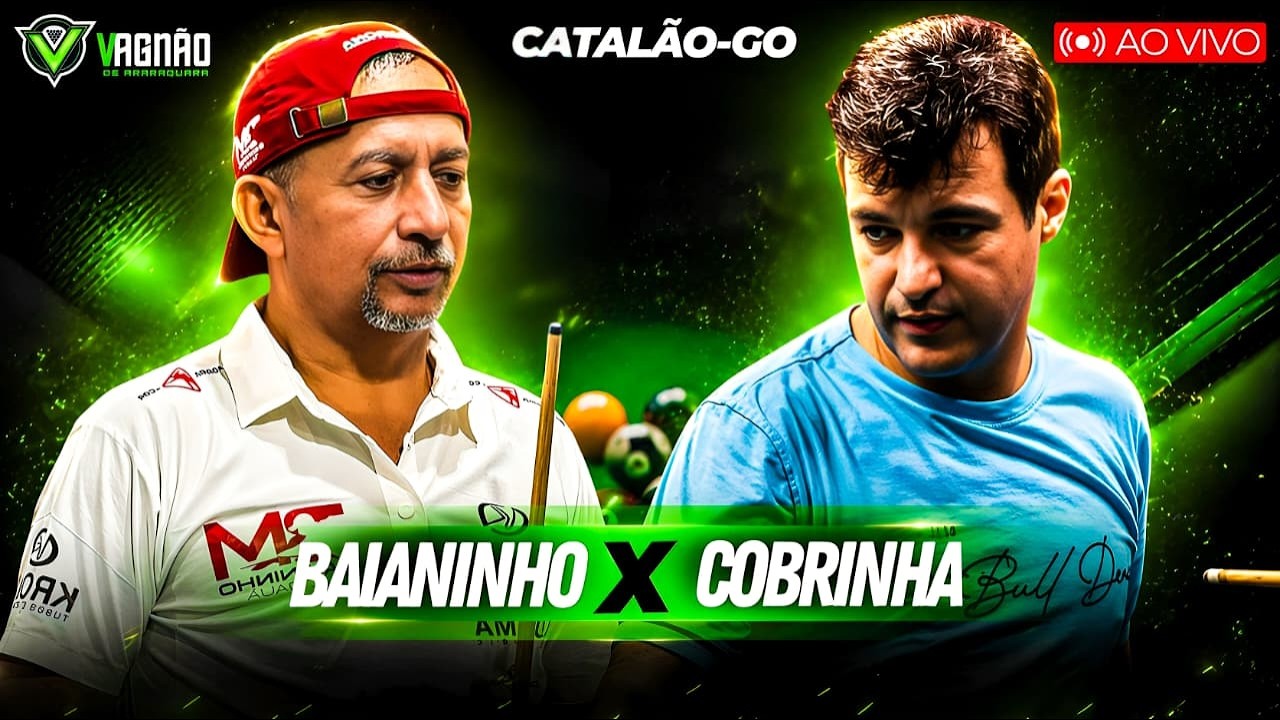 BAIANINHO X COBRINHA 20MIL EM CATALAO GO 11/04/2026 SINUCA AO VIVO