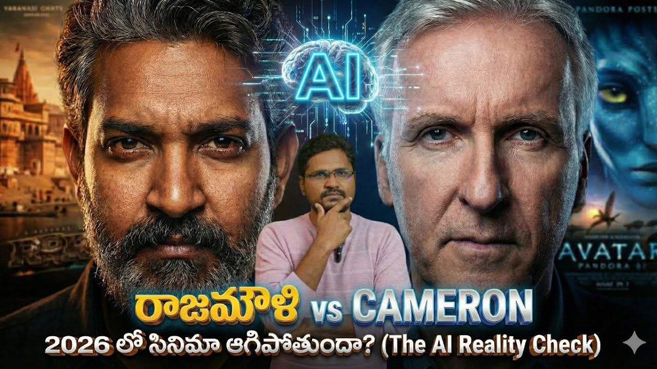 Will Writers, Directors Actors Survive in 2026? Rajamouli’s Fear & James Cameron’s Answer!in Telugu!
