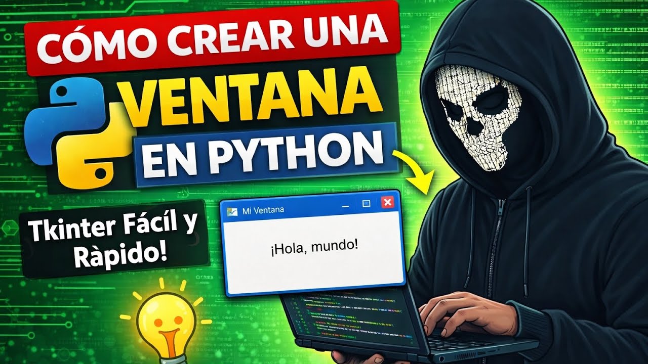 🐍 Cómo Crear una Ventana en Python | Tu Primer GUI en Tkinter (Fácil y Rápido)