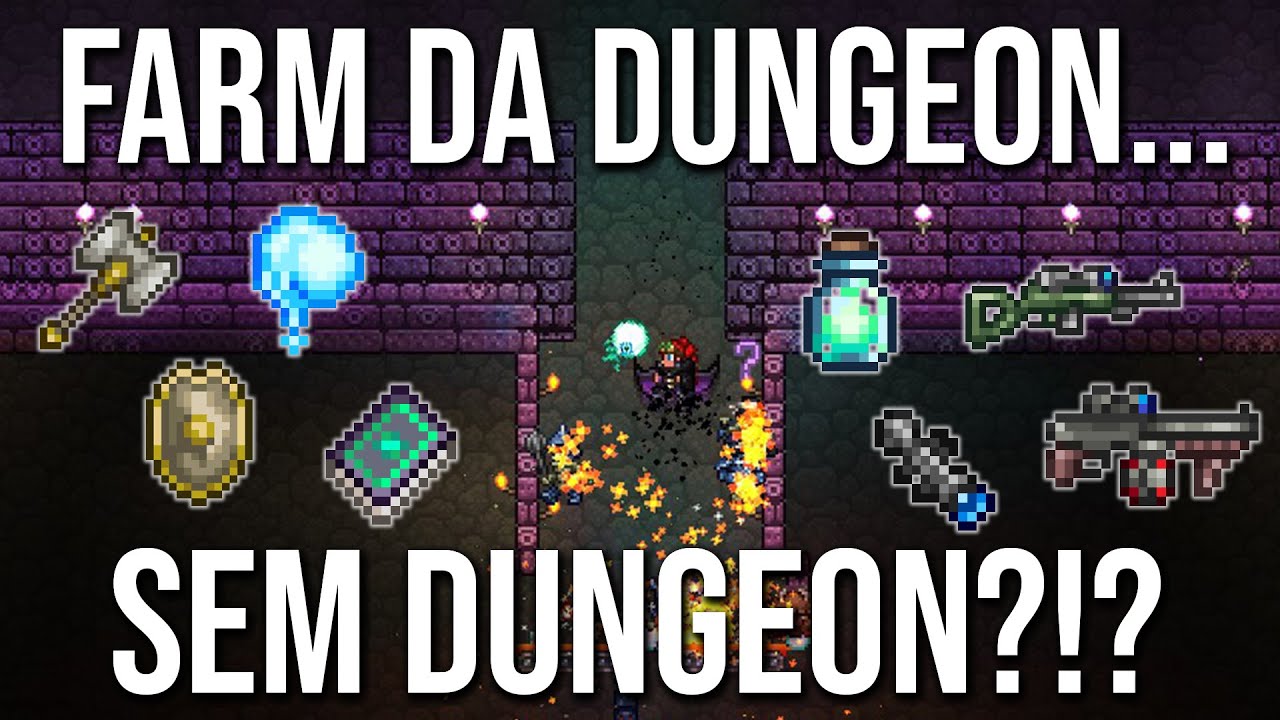 ATUALIZADO 1.4.4 I A farm da Dungeon fora da dungeon!!! #terraria #tutorial #dicas