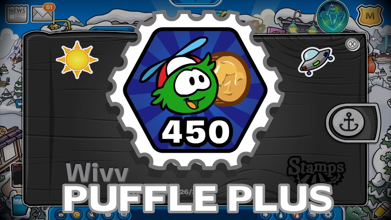 Club Penguin Puffle Plus Stamp Jet Pack Adventure