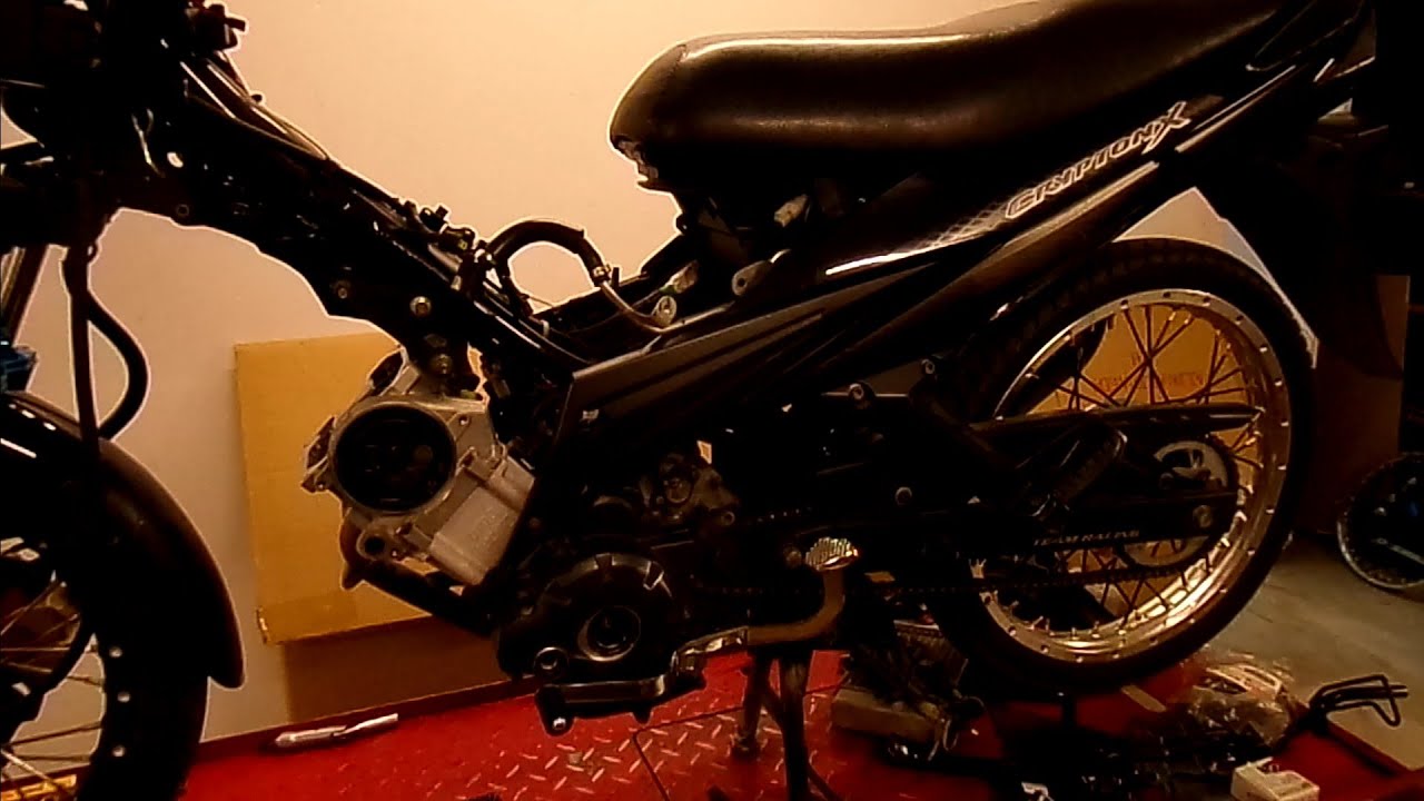 Crypton x 62 uma - συντήρηση, δυναμόμετρο, δοκιμή..moto pavlidis