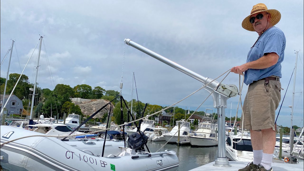 DIY Atkins & Hoyle Dinghy Crane install Part 1