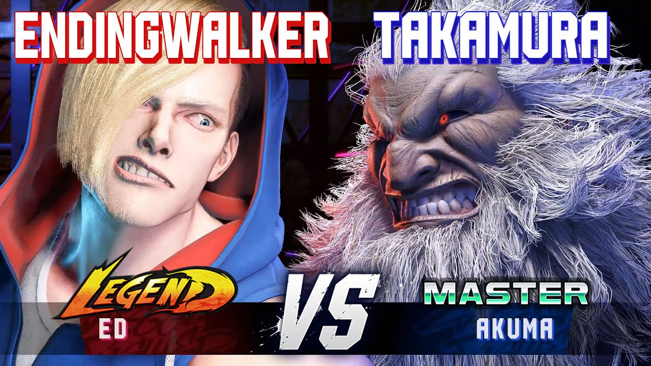 SF6 ▰ ENDINGWALKER (Ed) vs TAKAMURA (Akuma) ▰ High Level Gameplay