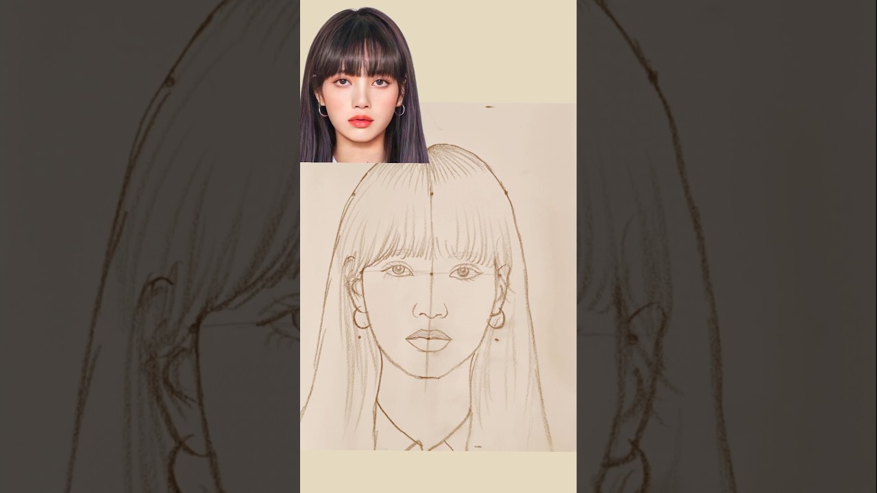 Blackpink Lisa outline drawing #drawing