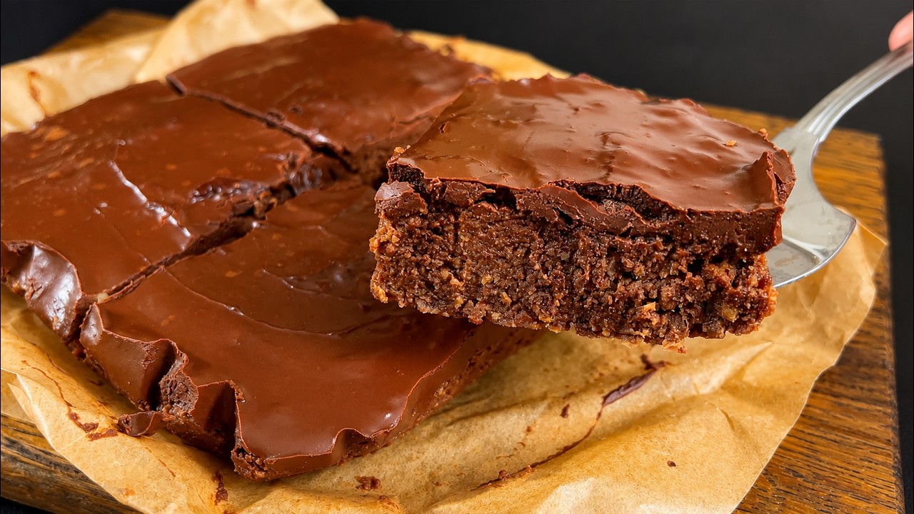 Protein brownie WITHOUT sugar! NO eggs and NO milk! Healthy VEGAN recipe!