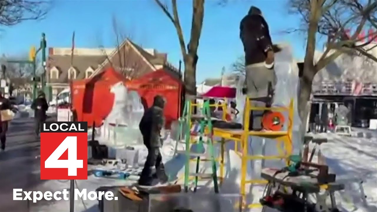Families brave the cold for Plymouth Ice Festival