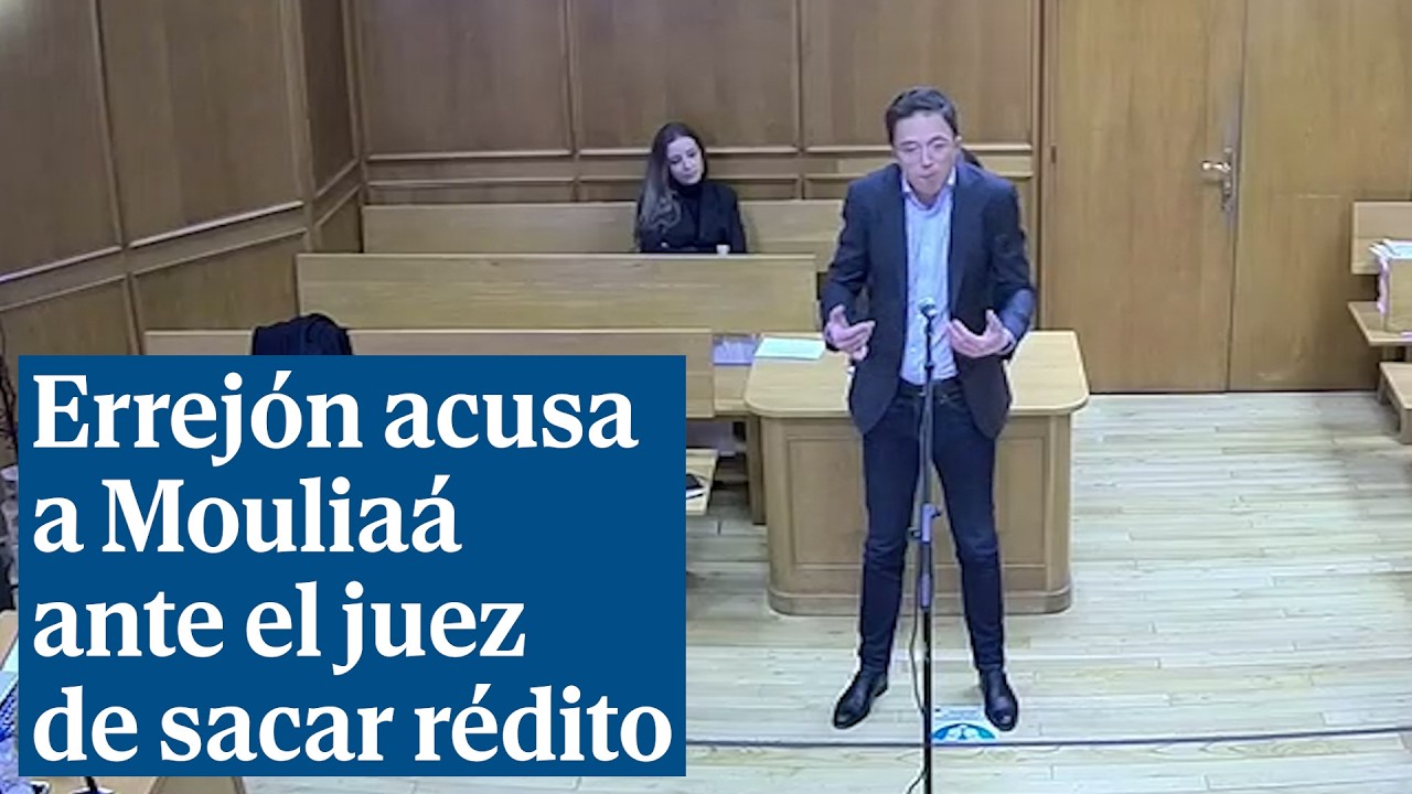 Errej&oacute;n acusa a Moulia&aacute; de aprovechar la ola medi&aacute;tica de su dimisi&oacute;n para sacar beneficio