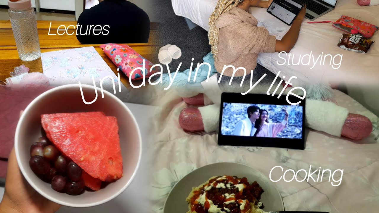 Uni diaries| rainy day| back to back lectures| cooking|  studying| lots of eating 