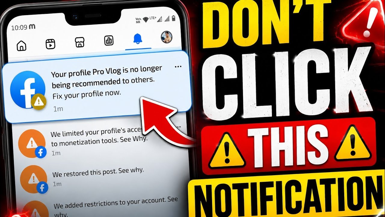 Your profile/page is no longer being recommended to others fix your profile/page now