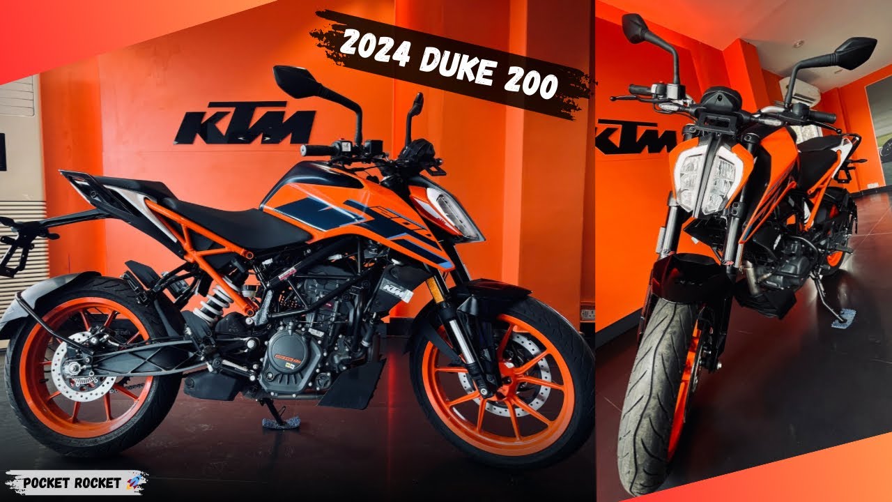 200cc Pocket Rocket !! 🚀 | 2024 KTM Duke 200 - Electronic Orange 😱🔥 | Duke 200 New Model.