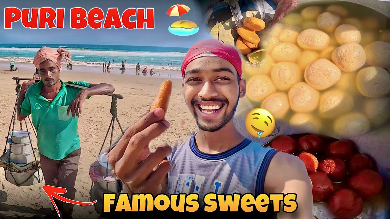 Odisha Famous Street Sweets🍨 *Only ₹10* || Puri Sea Beach 🌊