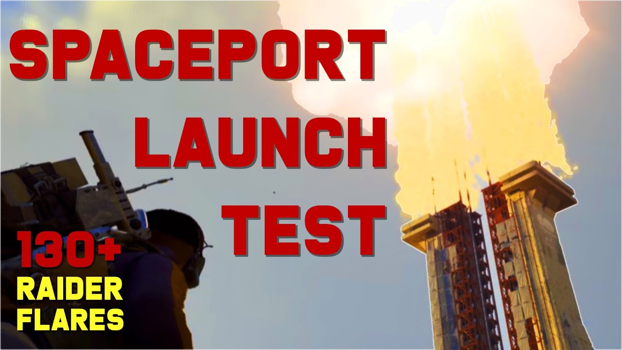 Two Idiots Put 130+ Raider Flares on the Launch Towers at Spaceport