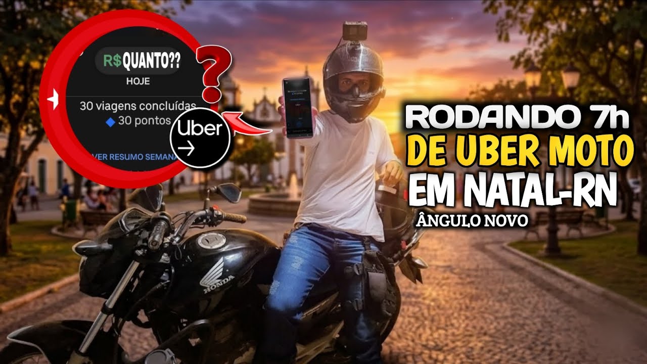 UBER MOTO- ASSIM FICA MUITO MAIS FÁCIL GANHAR DINHEIRO NA UBER EM NATAL -RN 