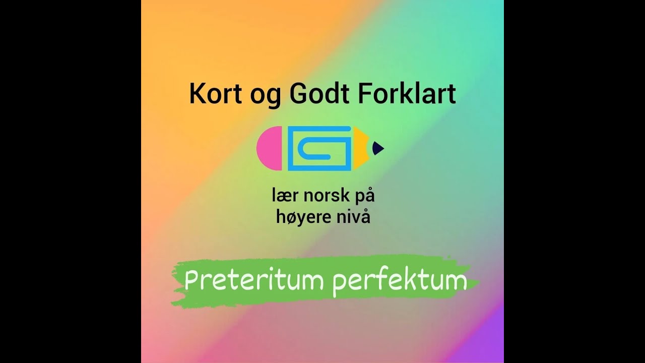 Video 112   preteritum perfektum