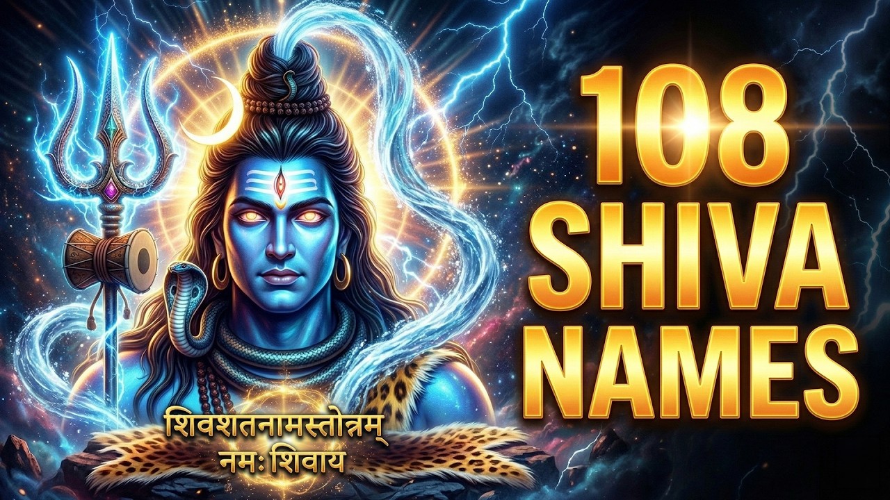 महादेव के 108 पवित्र नाम | सबसे शक्तिशाली शिव भक्ति गीत | हर हर महादेव@AdvitayaBhakti #mahadev