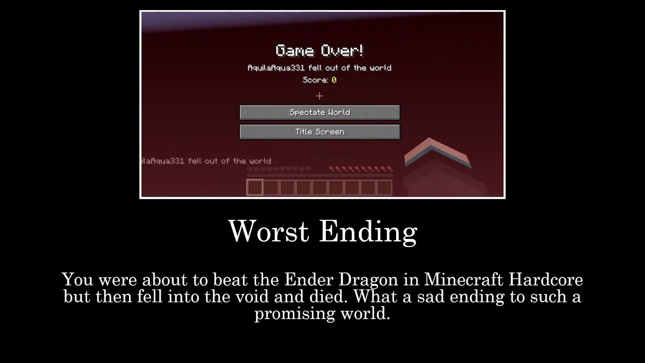 Minecraft: All endings