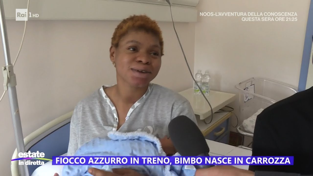 Fiocco azzurro in treno, bimbo nasce in carrozza - Estate in diretta - 06/07/2023