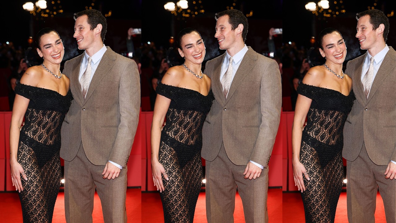 Dua Lipa and Callum Turner Take Opposite Couples Style to the Extreme in Berlin