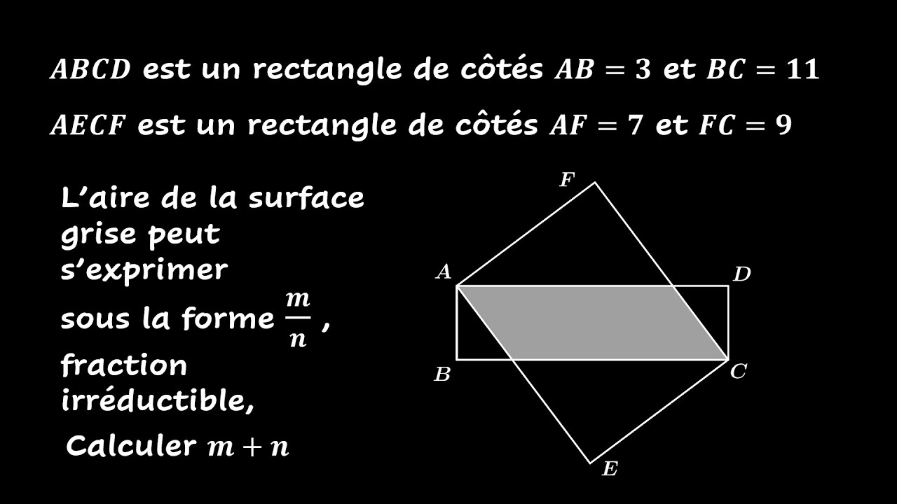 Un petit exercice de géométrie qui plaira à tout le monde.