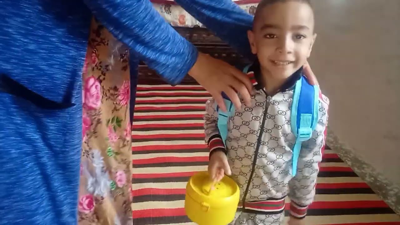 بداية الدخول المدرسي🏫انا ماقضرتش نوض الصباح ونتوما.صايبت لولدي لانشبوكس ديالو كلاه فالدار