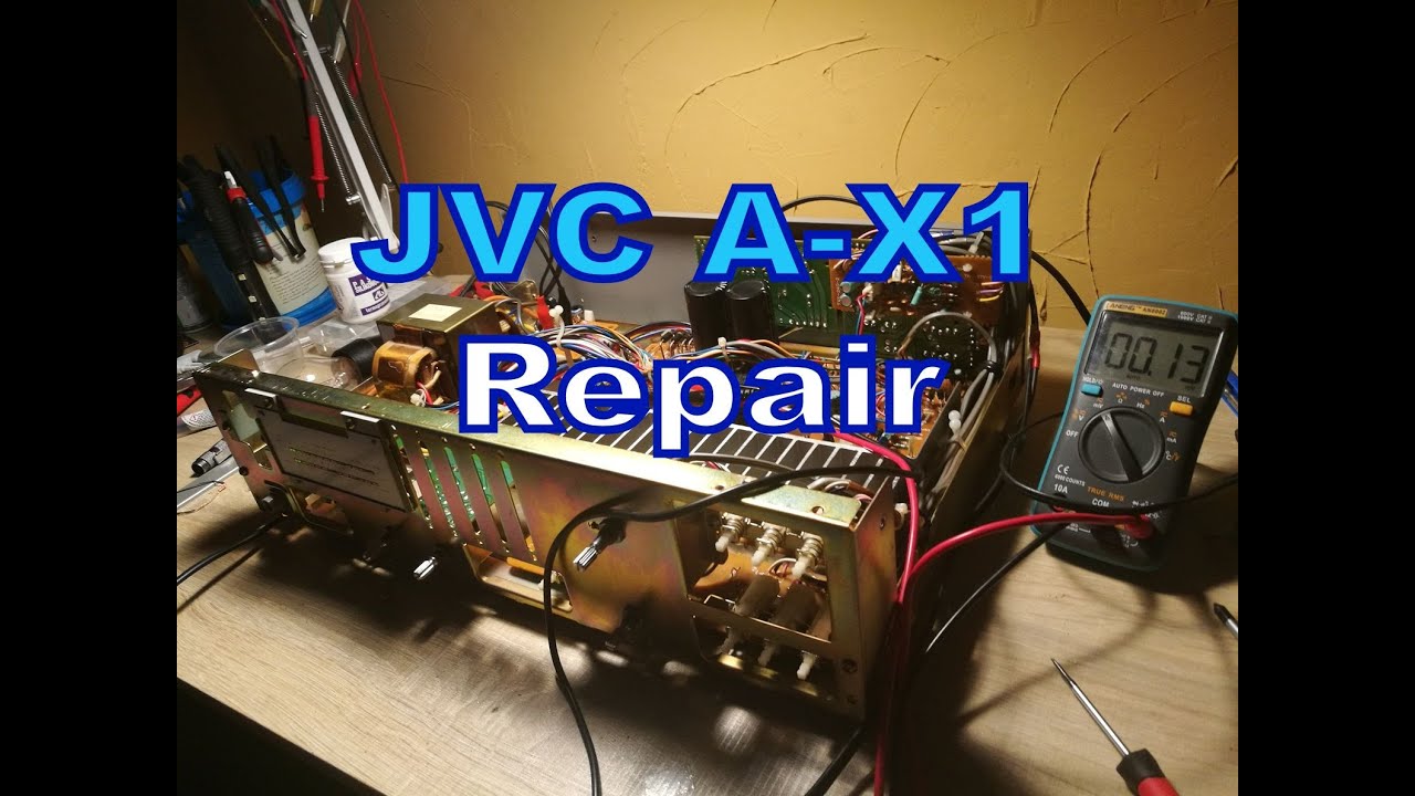 Repair Amplifier JVC A-X1, naprawa wzmacniacza JVC A-X1