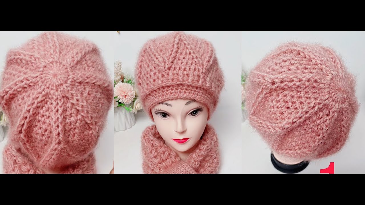 Diamond beret crochet tutorial