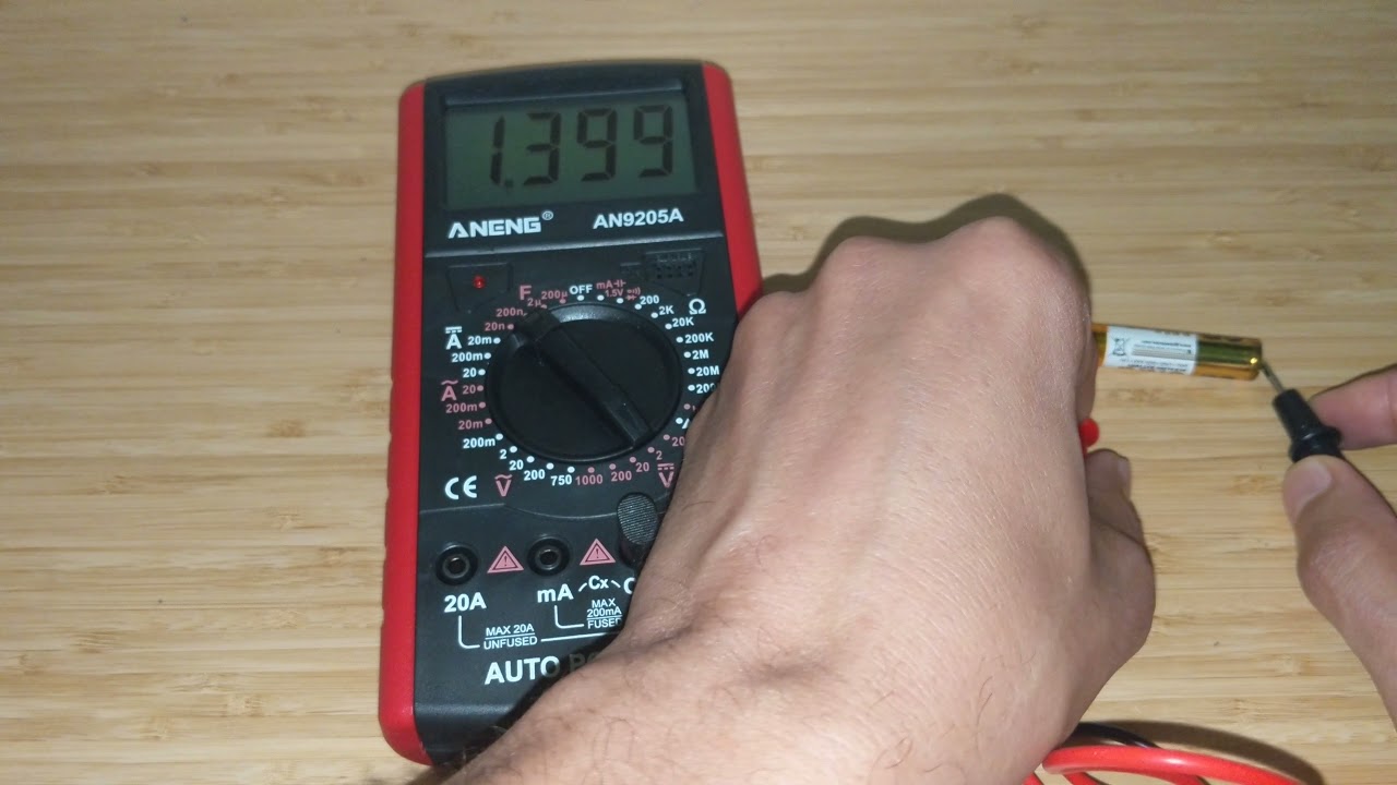 Aneng AN9205A multimeter unboxing, review and basic multimeter tutorial