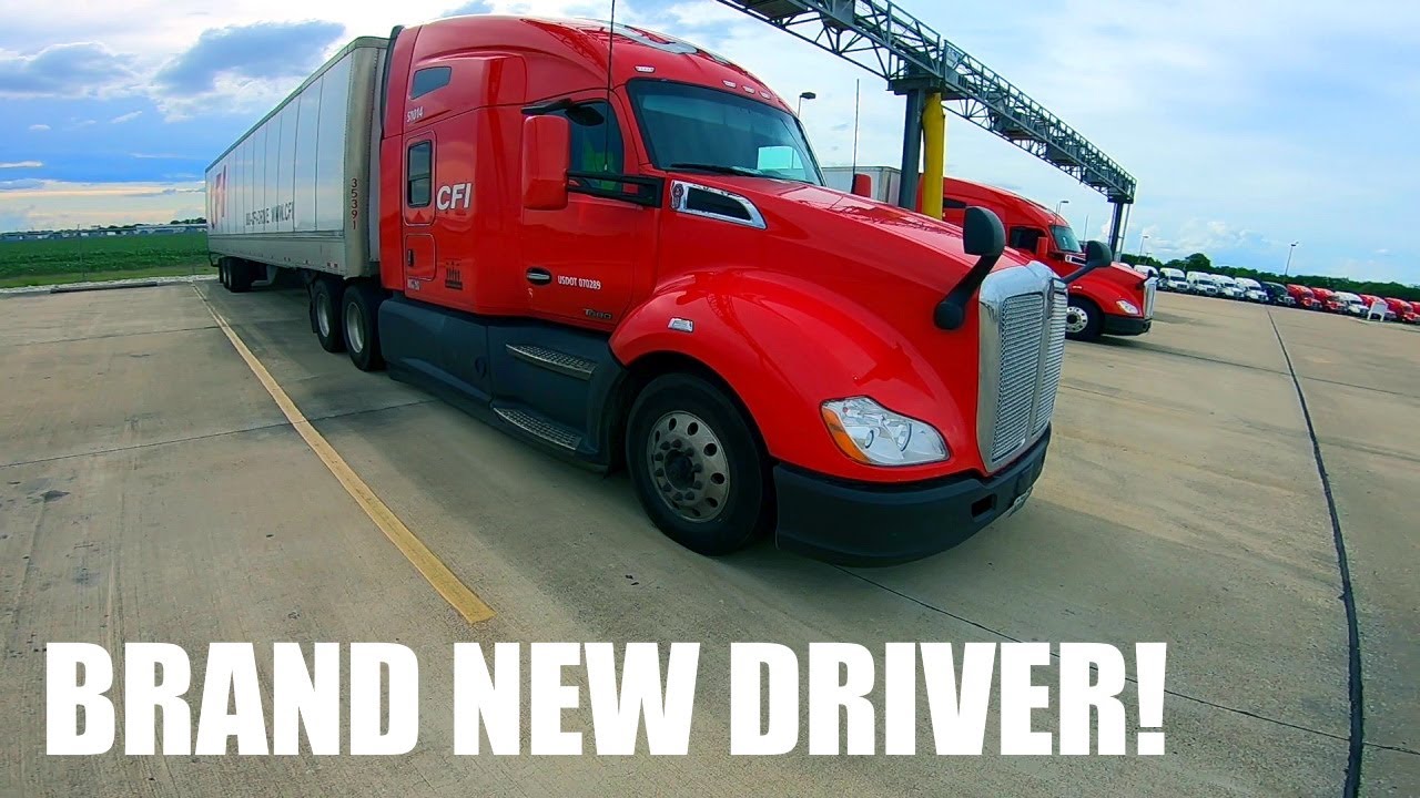 Brand new ROOKIE truck driver truck tour!  Kenworth T680