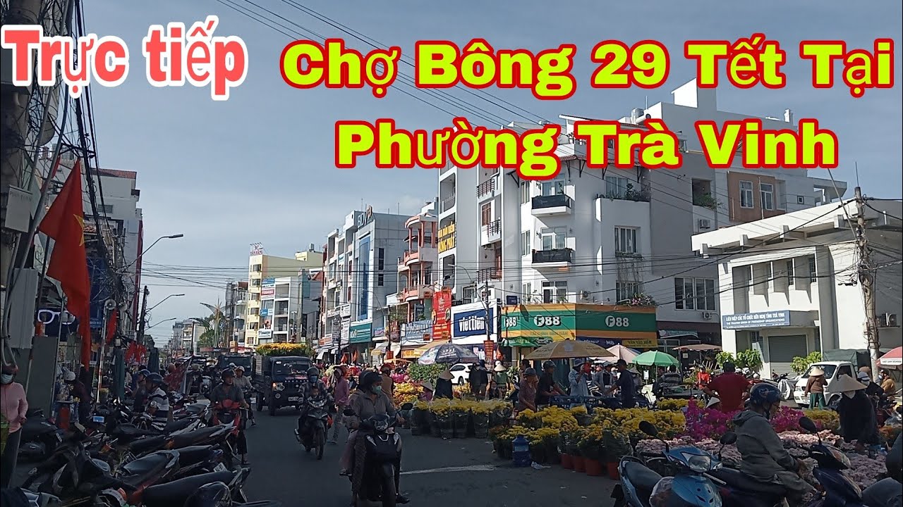 đang phát trực tiếp! Chợ Bông 29 Tết Phường Trà Vinh 2026 #Khmersang2