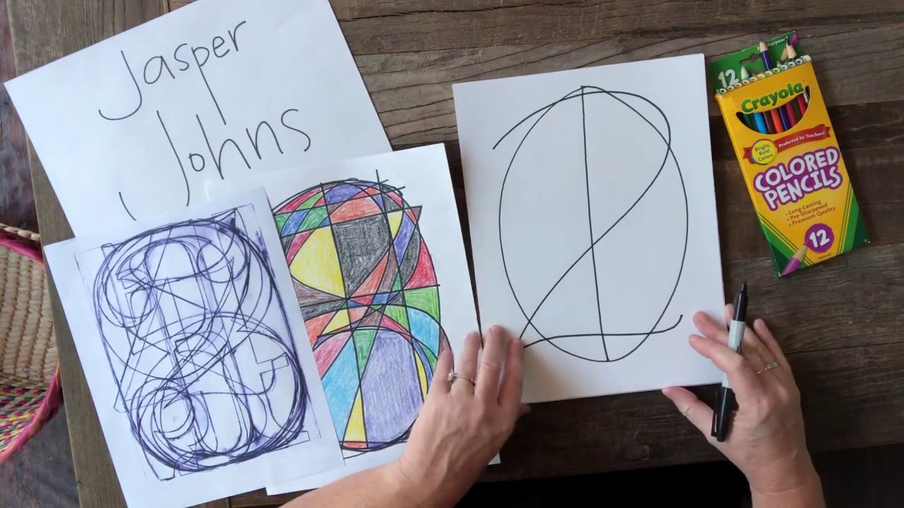 Art Lesson Jasper Johns Numbers Tk-5