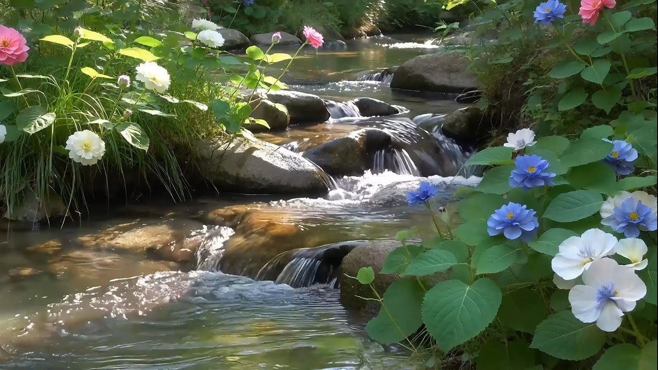 Tranquil Paradise River From Heaven Flowing Slowly to Quiet Thoughts and Guide You Into Deep Rest