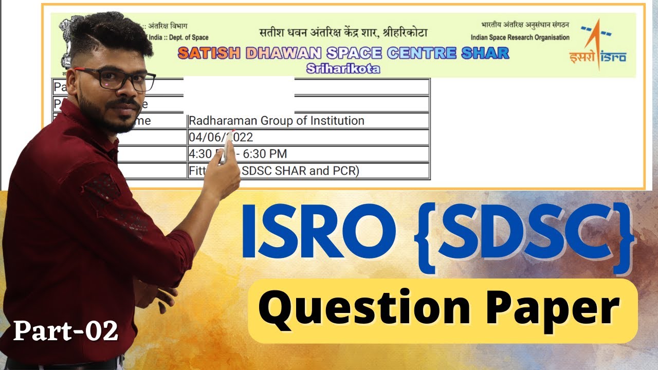 ISRO {SDSC} Fitter Question Paper Discusion By Special Techno || Part-02