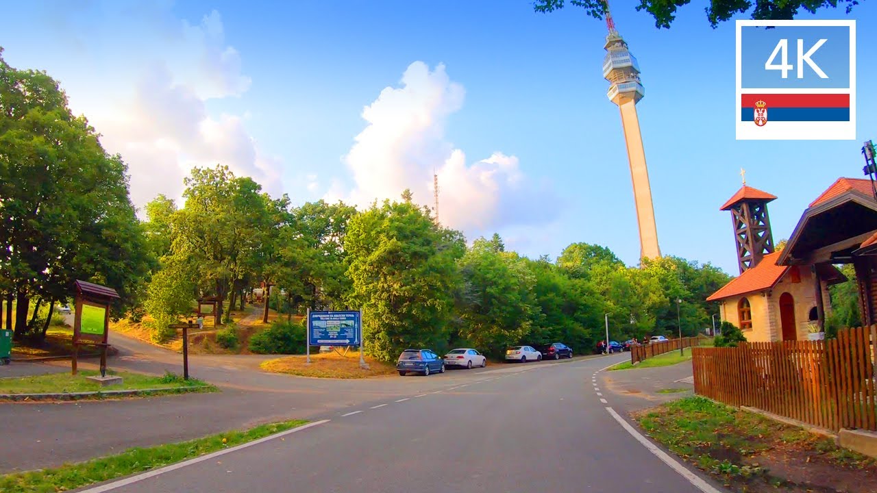 BELGRADE SERBIA to Mount Avala Србија 🇷🇸  Driving Serbia in 4K