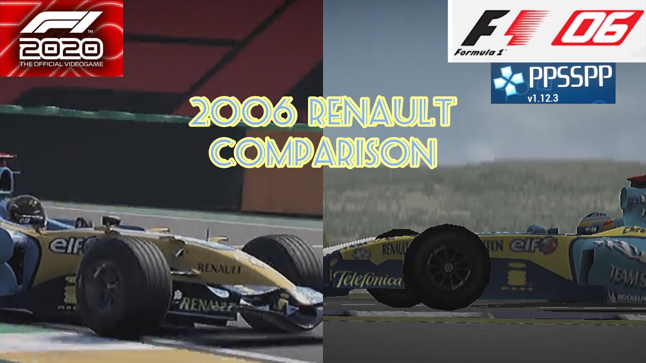 F1 2006 PPSSPP VS F1 2020 HOTLAP IN THE 2006 RENAULT