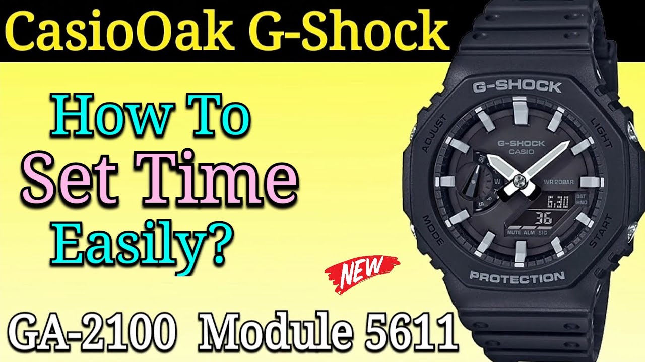 Casio G-Shock GA 2100 / GM 2100 How To Set Time?