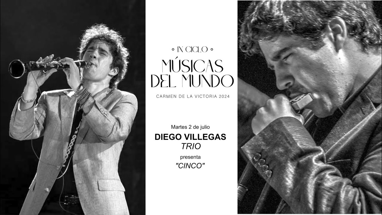 DIEGO VILLEGAS TRÍO. En directo desde el Carmen de la Victoria, Granada. 2 julio 2024, 21:30h.