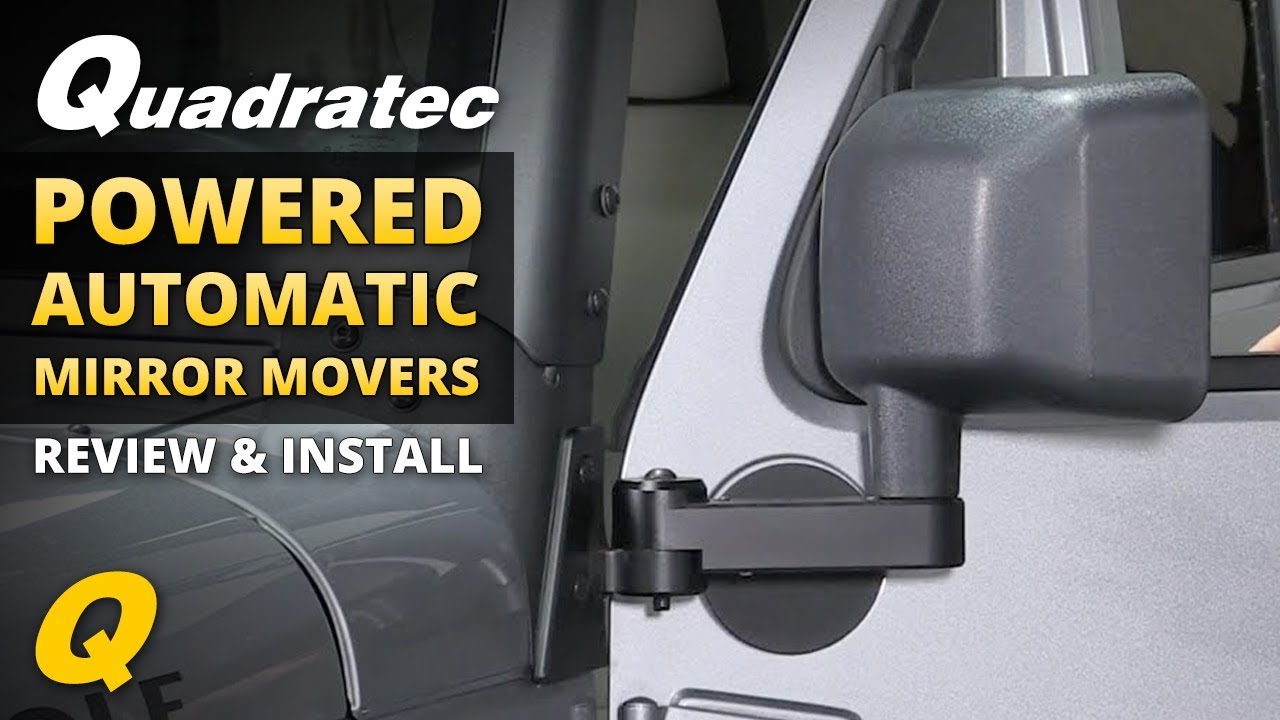 Quadratec Powered Automatic Mirror Movers for 2011-2018 Jeep Wrangler JK