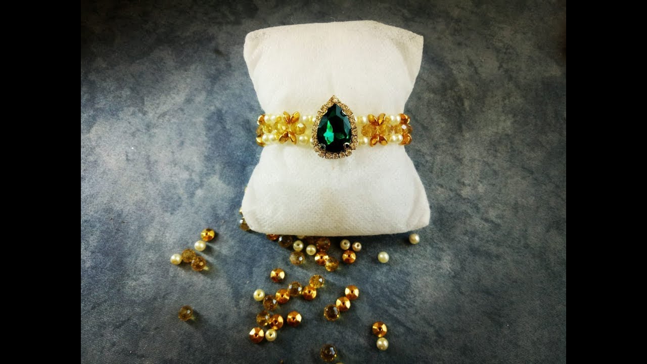 تعليم الاكسسورات.souna bijoux عمل انسيال الكريسطال الحجر والجوهر