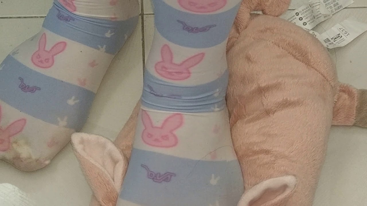 D.irty socks trample on stuffed pig