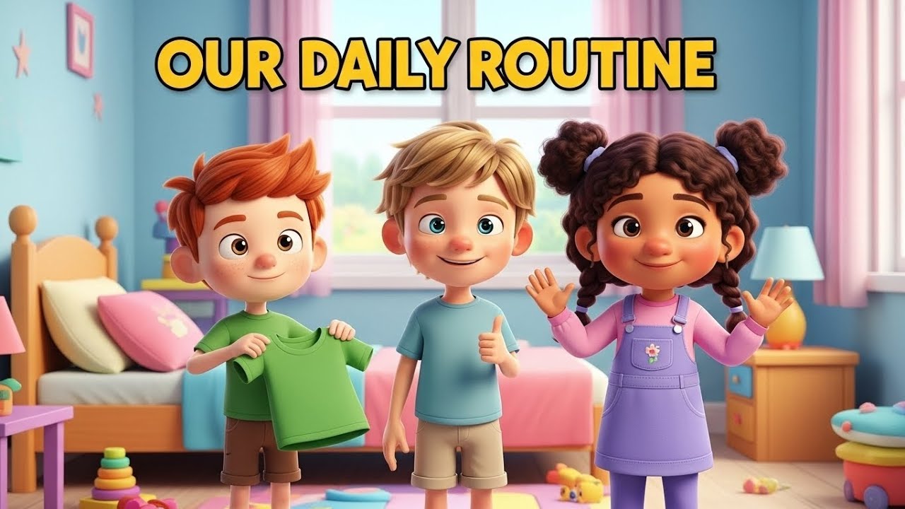 Fun Morning Routine | Learn English and Life Skills for Kids | Watch Your Child Learn Independence!