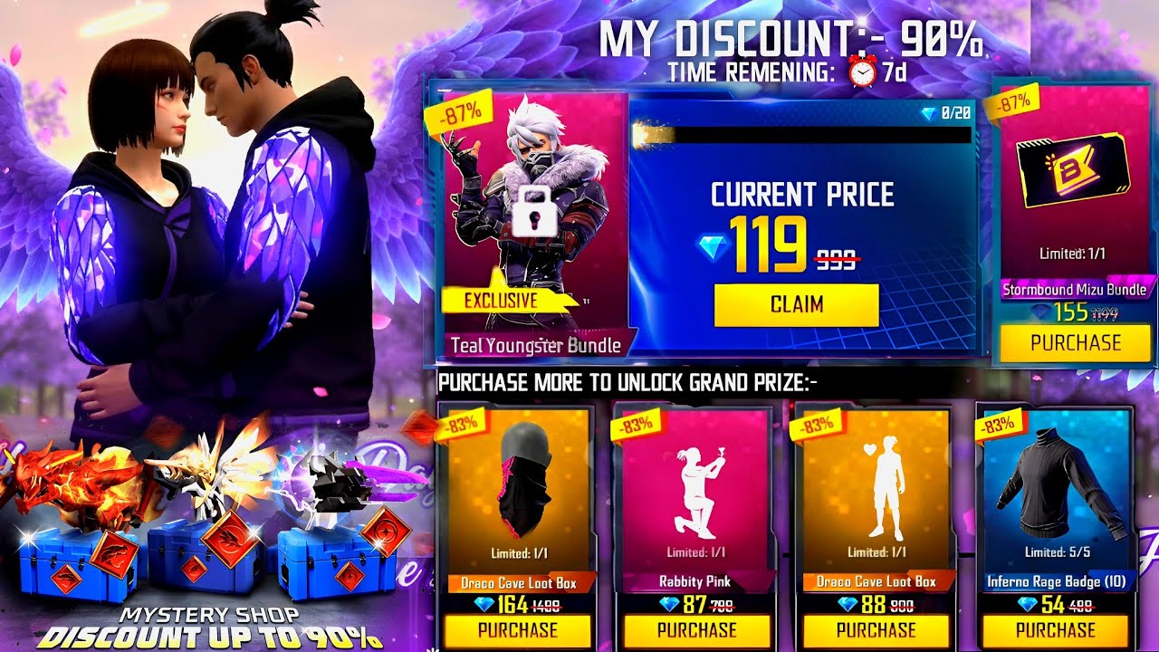 Valentines Special Mystery Shop🥳🤩|Free Fire New Event | Ff New Event |Upcoming Events Free Fire