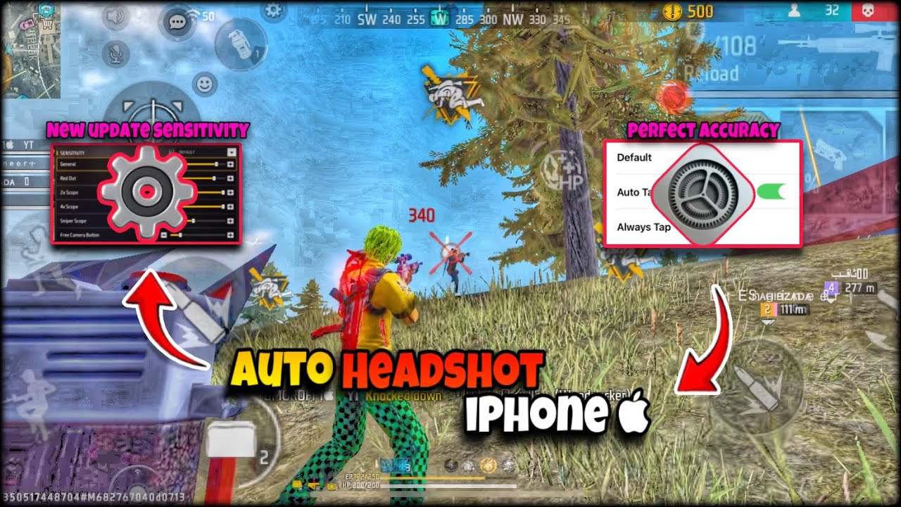 iPhone 📲 auto ⚡️Headshot Settings | Best iPhone Headshot Sensitivity 🎯 |  iPhone Accuracy 95% ⚙️ |ff