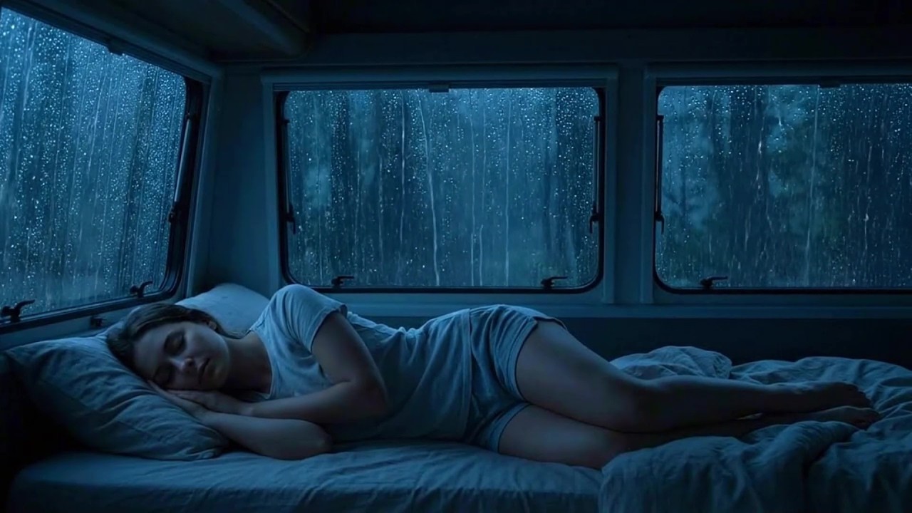 Sleep with Rain & Soft Piano 🌙 Deep Relaxation for Insomnia and Anxiety