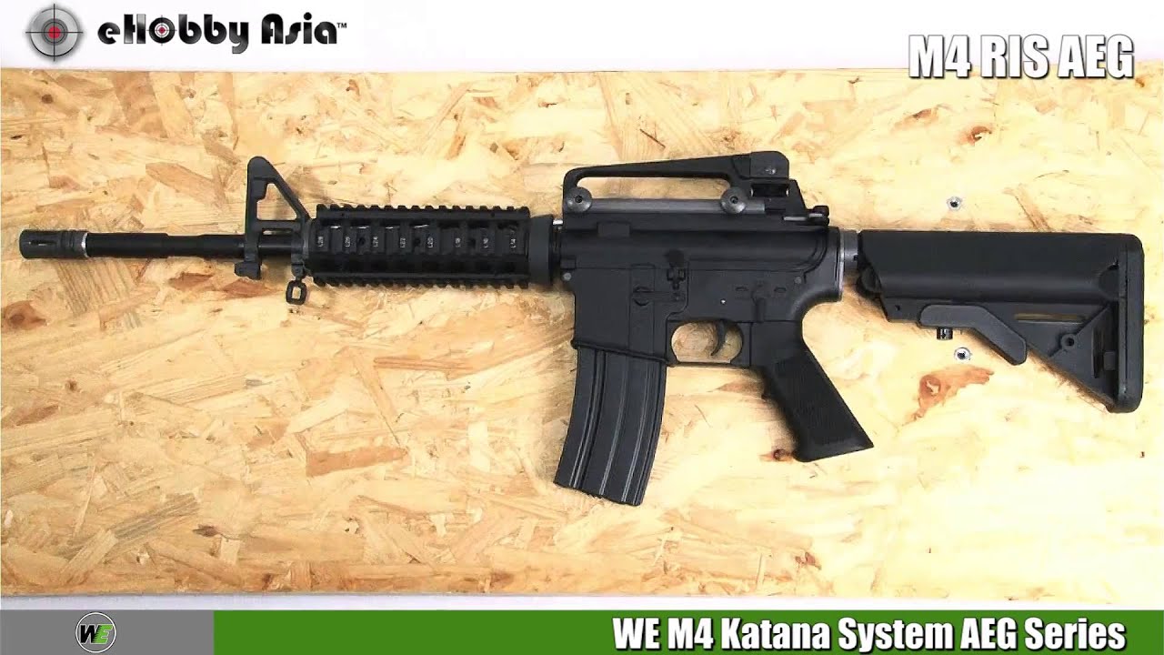 WE M4 Katana System AEG Series by eHobby Asia