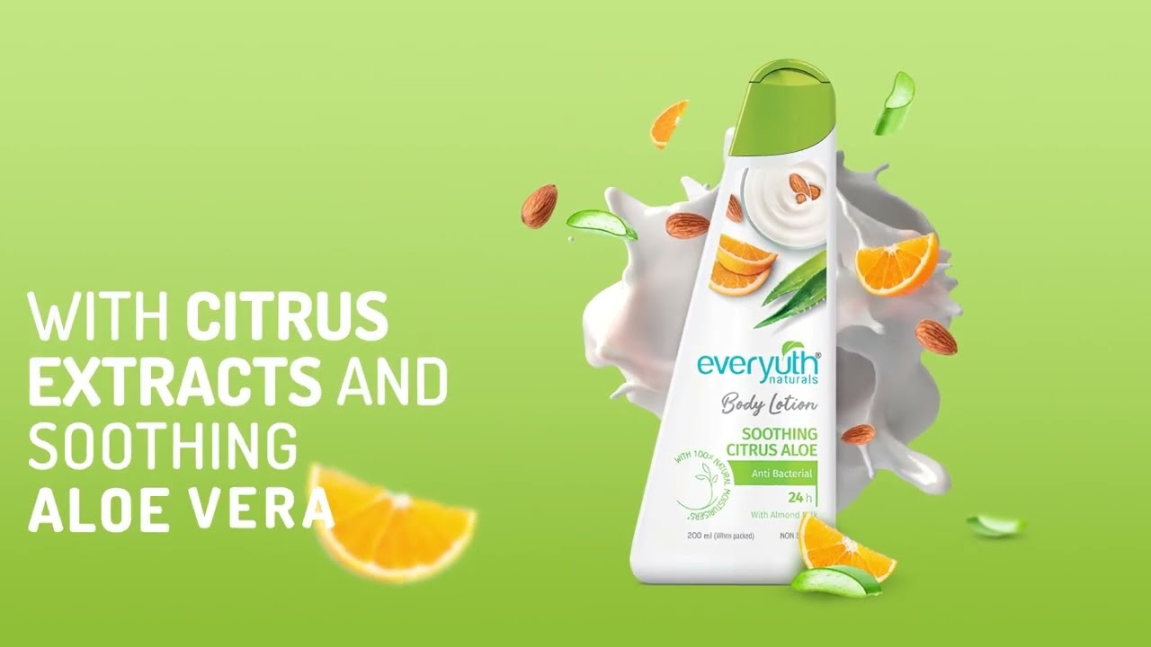 Everyuth Naturals Soothing Citrus Aloe Body Lotion | 25s