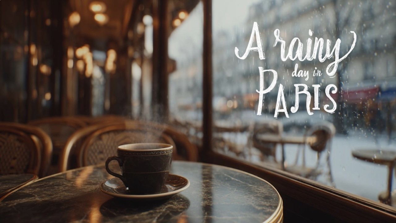 Rainy Paris Café ☕ French Ambient Music for Hopeful, Calm Moments