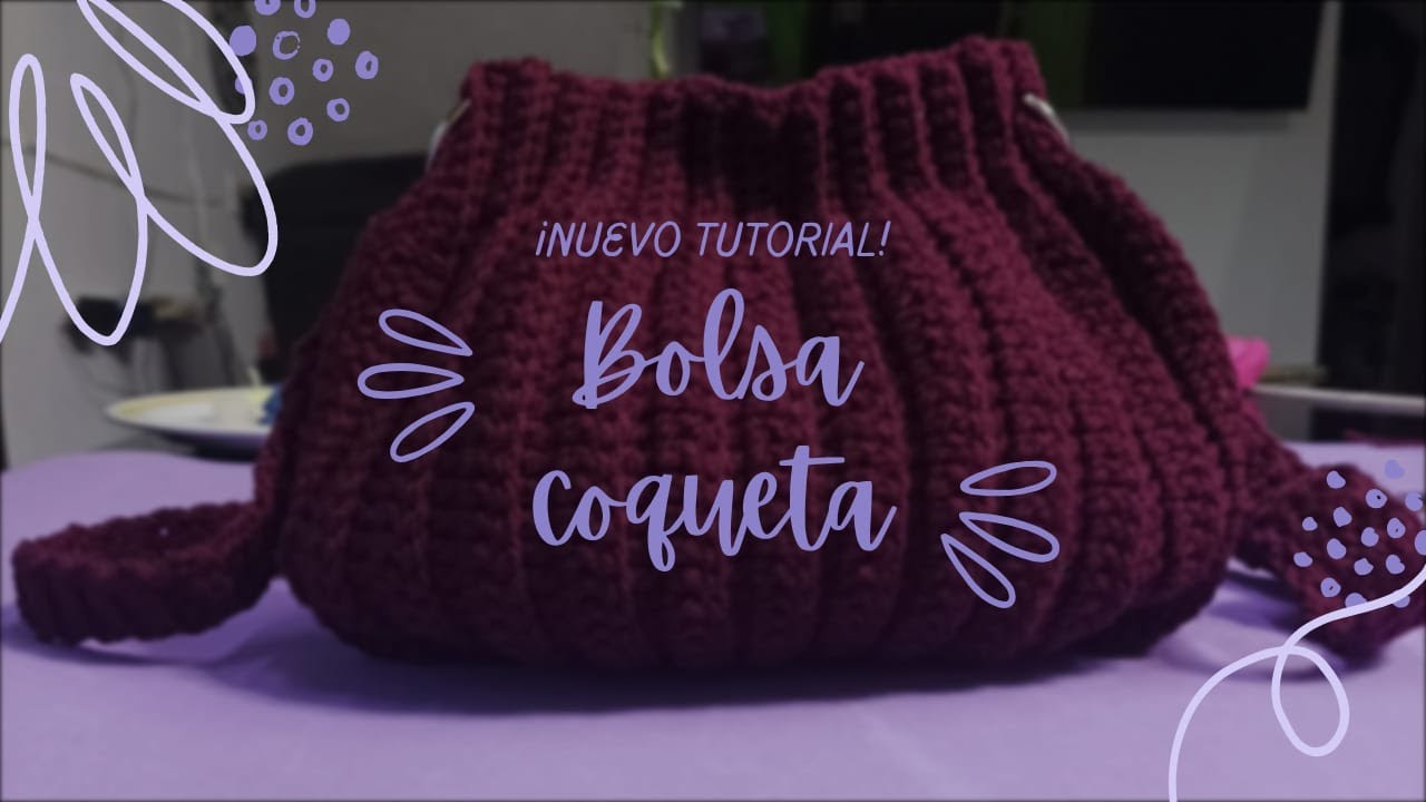 Bolsa coqueta-a crochet fácil de realizar